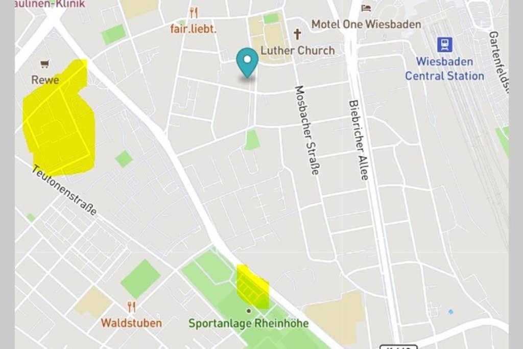 Bahnhofsnahe, Ruhige Und Sonnige 2 Zimmerwohnung Im Dichterviertel Wiesbaden Bagian luar foto