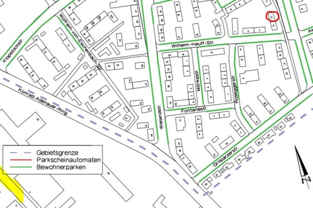 Bahnhofsnahe, Ruhige Und Sonnige 2 Zimmerwohnung Im Dichterviertel Wiesbaden Bagian luar foto